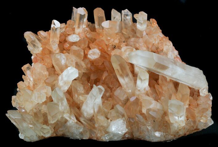 Tangerine Quartz Crystal Cluster - Madagascar #58762